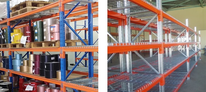 mesh deck pallet racking
