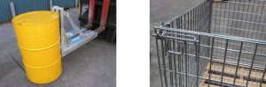 drum lifter pallet cage